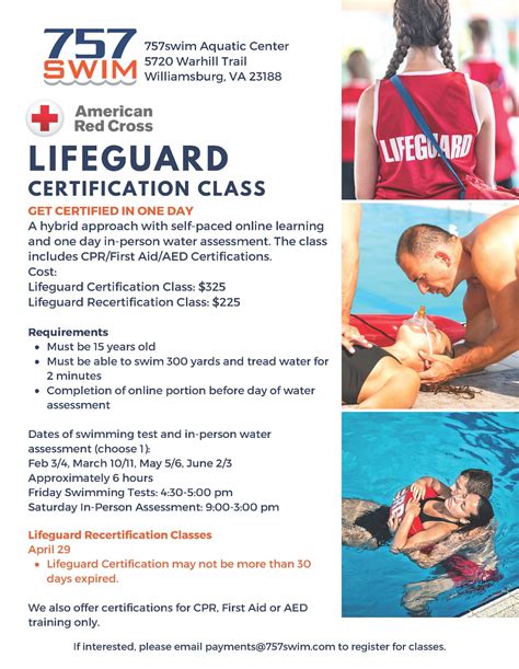 lifeguard swim test requirements